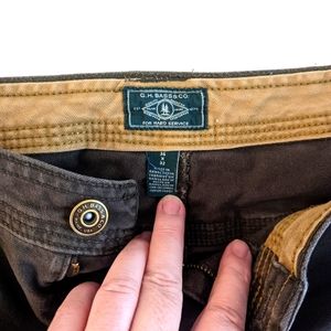G.H.Bass &Co. heavyweight canvas cargo pants in brown. 36x32